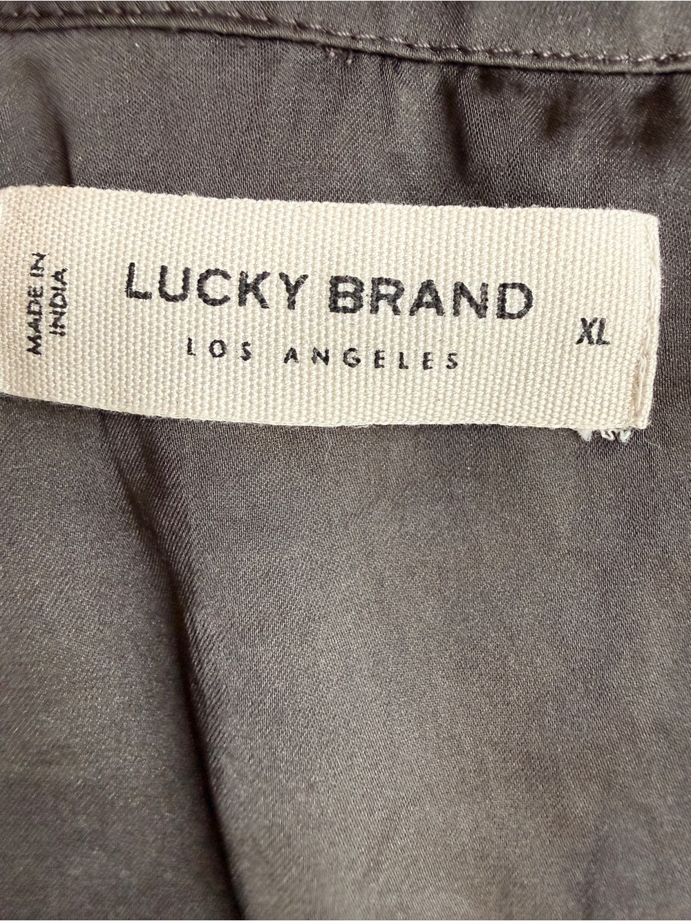 Lucky Brand black coquette Lace-Up Balloon Sleeve Blouse - Picture 2 of 3